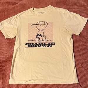 Coach Yellow Rare Charlie Brown Graphic Tee